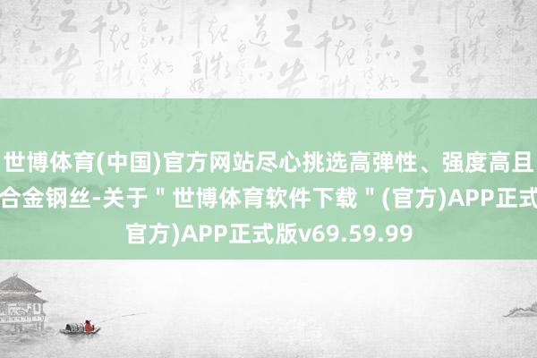 世博体育(中国)官方网站尽心挑选高弹性、强度高且耐疲惫的优良合金钢丝-关于＂世博体育软件下载＂(官方)APP正式版v69.59.99