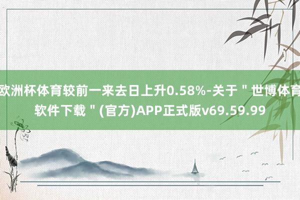 欧洲杯体育较前一来去日上升0.58%-关于＂世博体育软件下载＂(官方)APP正式版v69.59.99