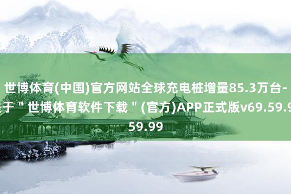 世博体育(中国)官方网站全球充电桩增量85.3万台-关于＂世博体育软件下载＂(官方)APP正式版v69.59.99