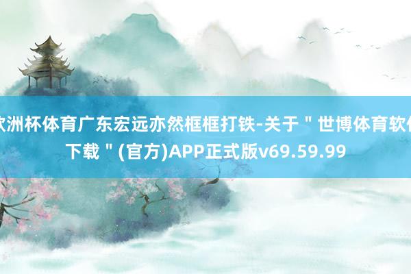 欧洲杯体育广东宏远亦然框框打铁-关于＂世博体育软件下载＂(官方)APP正式版v69.59.99